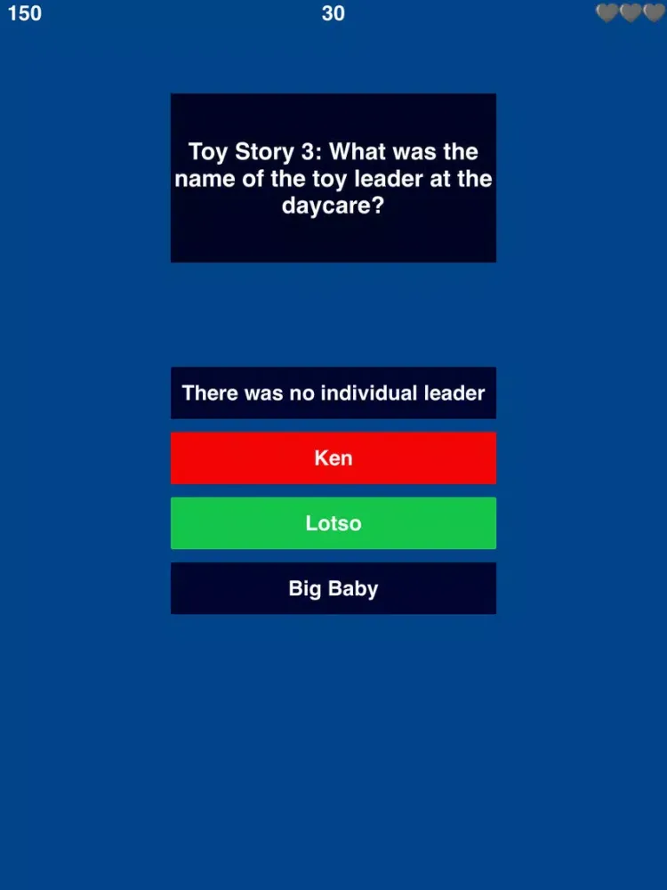 Capturas de pantalla de Trivia for Toy Story - Animated Comedy Film Quiz iPad 